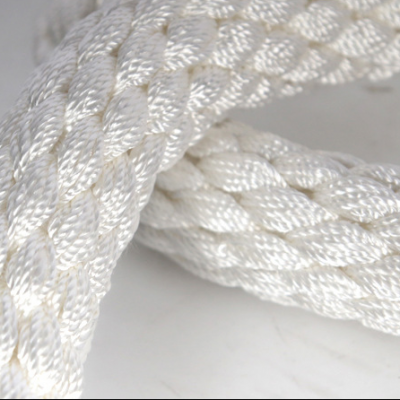 Testermeter-Ring nylon lanyard Hand braided industrial lifting slings Spliceless white soft lanyard  Nylon Rope