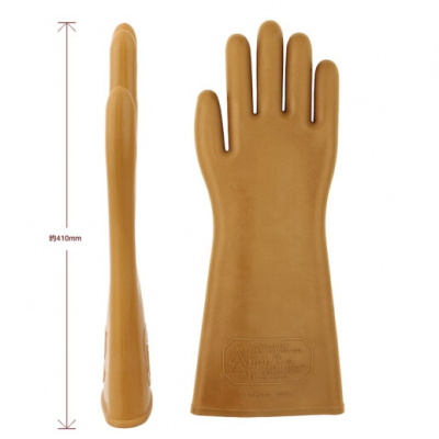 TesterMeter-S005-5KV high voltage Electrician Prevent Electric Natural Rubber Insulated Insulating Gloves