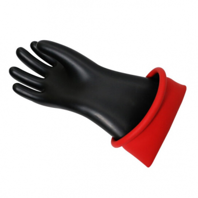 TesterMeter-R020-20KV high voltage Electrician Prevent Electric Natural latex insulated insulating gloves-Latex