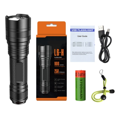 TesterMeter-L6-H tactical led flashlight