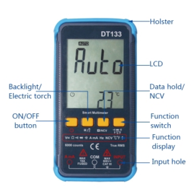 Xtester-DT133 True RMS Digital Smart Multimeter