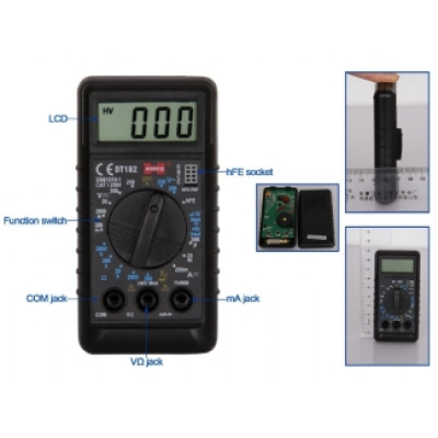 Xtester-DT182,DT182CE VERSION True RMS Digital Smart Multimeter