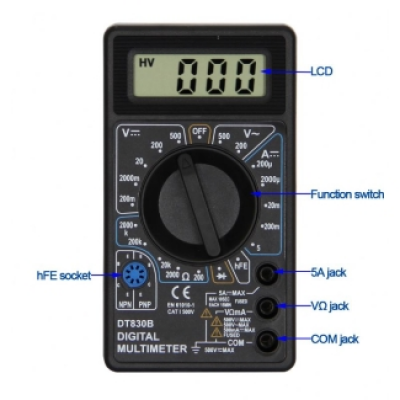 Xtester-DT830B True RMS Digital Smart Multimeter