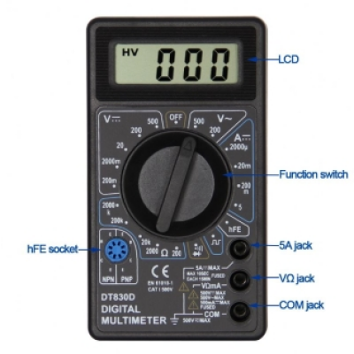 Xtester-DT832,DT830D（CE VERSION） True RMS Digital Smart Multimeter