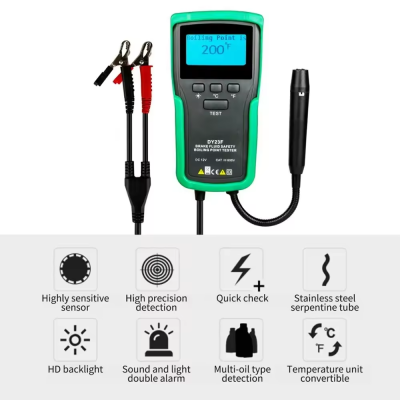 Xtester-DY23F 12V Auto Brake Fluid Tester Digital Car Brake Oil Tool DOT3/4/5/5.1 HD Indicator check Display Auto Oil tool