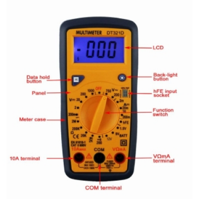 Xtester-DT321B,321C,321DTrue RMS Digital Smart Multimeter