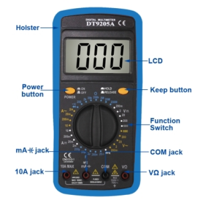 Xtester-DT9205A(CE VERSION) True RMS Digital Smart Multimeter