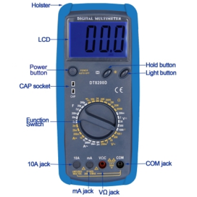 Xtester-DT8200D True RMS Digital Smart Multimeter