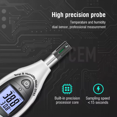 Xtester- CEM DT-83 Industrial Portable Digital Mini Temperature Humidity Meter Monitor Sensor Thermometer Hygrometer For Warehouse