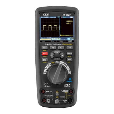 Xtester-CEM DT-9989 50000 counts 2 in 1 High Accuracy Professional Digital Multimeter with Oscilloscope and Calibration