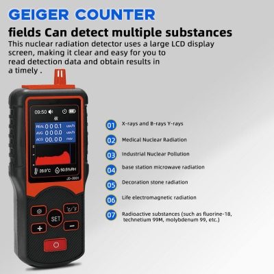 Xtester- Multifunctional JD3001 Geiger testers Muller counter for measuring Radioactive contamination caused