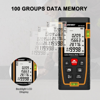 Testermeter-SW-TG Series Laser Distance Meter 100 groups date memory