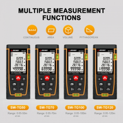 Testermeter-SW-TG Series Laser Distance Meter 100 groups date memory