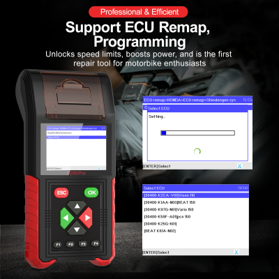 Xtester-M200 PRO ECU Remapping Universal Motorcycle Diagnostic Scanner Tool