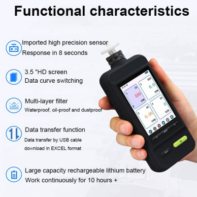 Testermeter-- SKZ1050E digital Oxygen O2 portable gas purity analyzer test meter gas concentration analyser