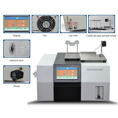 Testermeter-SKZ1059B Color touch screen automatic ISO 6964 ASTM D1603 carbon black content analyzer