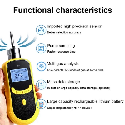 Testermeter-SKZ1050-TVOC Sound and light alarm electronic flue gas analyzer testo Exhaust Gas Outlet VOC Analyzer