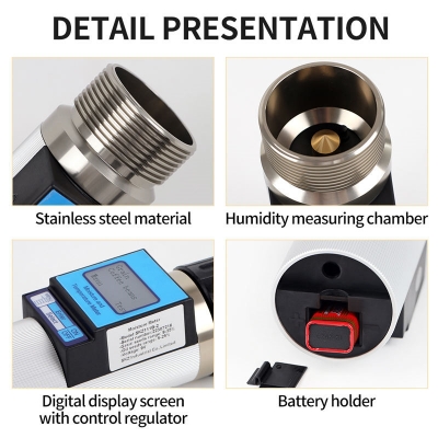 Testermeter-SKZ111B-2 food moisture meter tester digital grain moisture meter cereal humidity analyzer