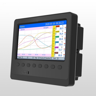 Testermeter-SUP-6000C 16 channel paperless recorder bar graph display temperature recorder