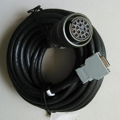 Testermeter-Motor feedback line, servo encoder cable, straight end bend, high flexibility cable