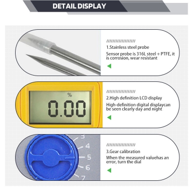 Testermeter-SKZ111D Portable hay moisture probe tester for silage hay