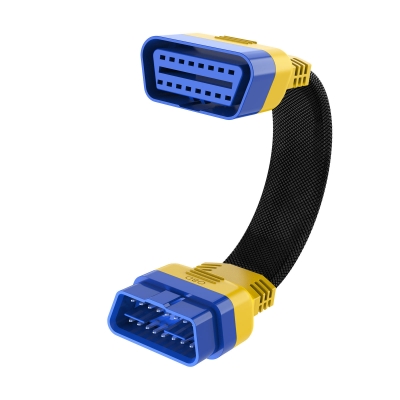 Testermeter-30cm Car OBD2 II Enhanced Flexible Extension male to female Cable