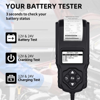 Testermeter- BA2000 OEM/ODM Professional Battery tester CCA test analysis SOC SOH VOL internal resistance health state Quicklynks 19 years factory