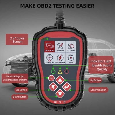 Testermeter- T41Auto diagnostic tool Universal Car Engine Analyzer EOBD OBD OBD2 ODB ODB2 Scanner Diagnostic Tools For all cars Quality