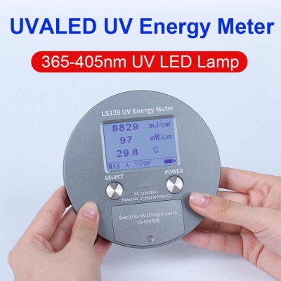 Testermeter- LS128 UVALED Lamp Intensity Power Meter UV Power Puck Radiometer