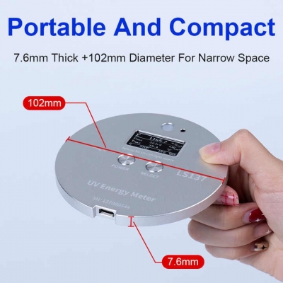 Testermeter- LS137 Integrator Power Puck Radiometer Portable UV Energy Meter Radiometer