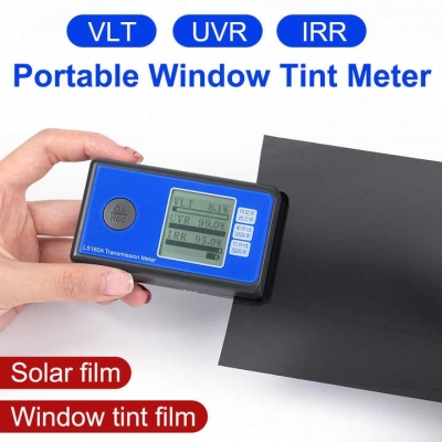 Testermeter- LS160 Digital Solar Film Transmission Meter Visible Light Transmittance