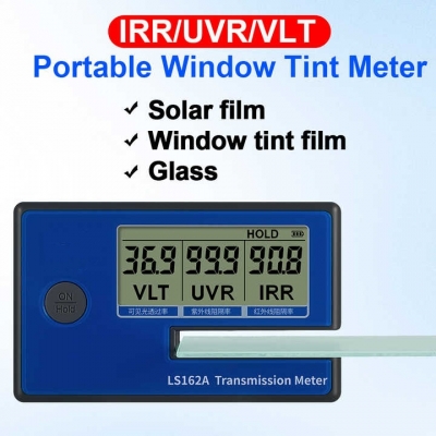 Testermeter- LS162 Window Tint Meter Film UV Blocking IR Rejection Transmission Meter