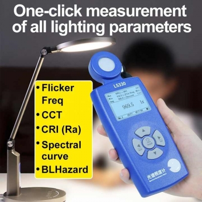 Testermeter- LS330 CRI Ra CCT SDCM UVI UV Index Lux Tester