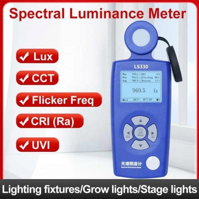 Testermeter- LS330 CRI Ra CCT SDCM UVI UV Index Lux Tester