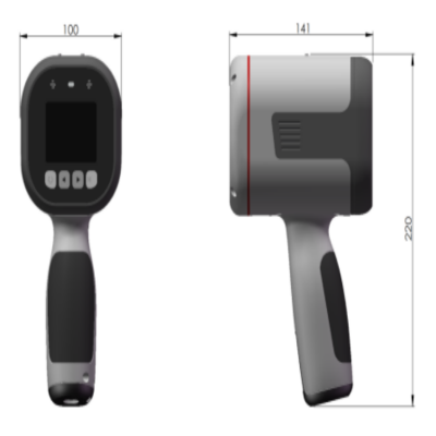 Testermeter- MEWOI-LROD01-max 200 meters Handheld Laser Methane CH4 Remote Detector，Handhold laser methane telemeter