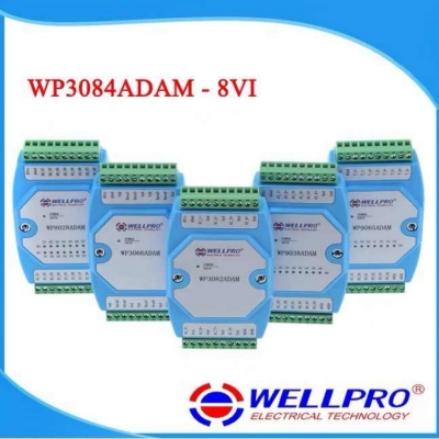 Testermeter- WP3084ADAM 8VI 0-10V Analog Input Voltage Acquisition Module RS485 MODBUS RTU Communication WELLPRO