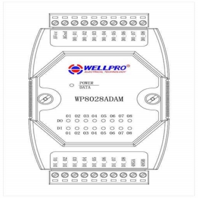 Testermeter- WP8028ADAM Digital Input Output Module Optocoupler Isolation