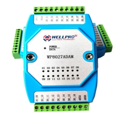 Testermeter- WP8027ADAM 16 channels Digital output module RS485 MODBUS RTU Communications Optocoupler isolated