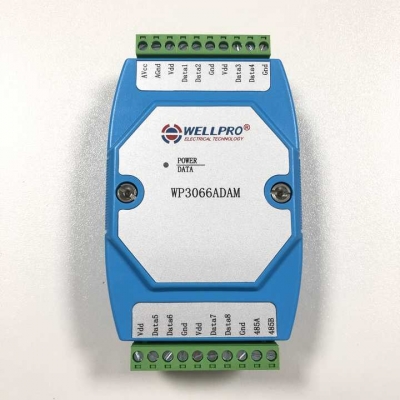 Testermeter- WP3066ADAM 8 Channel  Wellpro RS485 RTU MODBUS Communications Input Temperature Acquisition Module