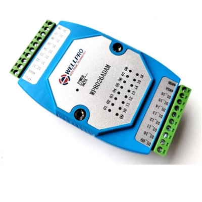 Testermeter- WP8026ADAM 16 Channel WELLPRO DI MODBUS RTU Communications Digital Input Module Optocoupler Isolated