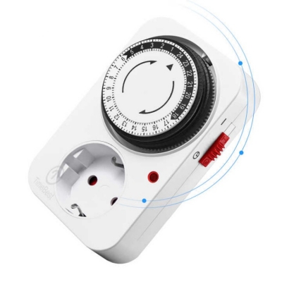 Testermeter- GMT04A-GR EU 230V 24 or 48 Hour Cycle Power Socket Timer