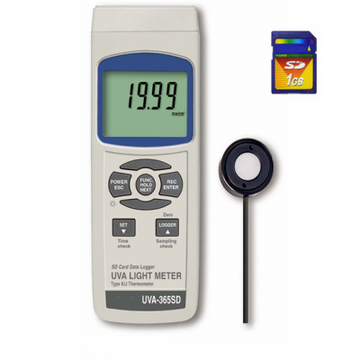 Testermeter- UVA-365SD Achieve Precision and Comprehensive Data Logging with a Professional UV Light Meter