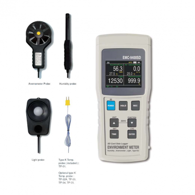 Testermeter- EMC-9400SD Achieve Precision and Comprehensive Data Logging with a Multi-Function Environment Meter