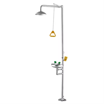 Testermeter-EW190 Vertical Laboratory Stainless Steel Combined Emergency Eye Washer and Safety Shower