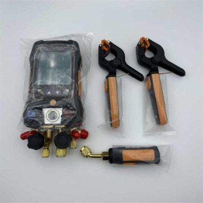 Testermeter-Testo 557s Smart Vacuum Kit - Smart Digital Manifold With Wireless Vacuum and Clamp Temperature Probes