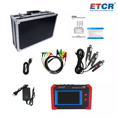 Testermeter-ETCR4400 Automatic Measurement Possible Colorful Touch Screen 3-Phase Phase Voltammeter