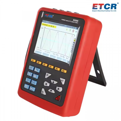 Testermeter-ETCR5000 Comprehensive Analysis of Voltage Current Power and Electrical Power Quality Logger Energy Power Quality Analyzer