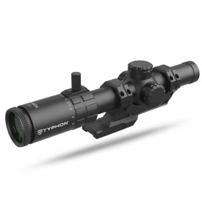 Testermeter-BOO004 1-6X24 SF First Focal Plane 30mm Tube Etched Glass Illuminated Scope Sight With 22MM Aluminum Tactical Scope Mount