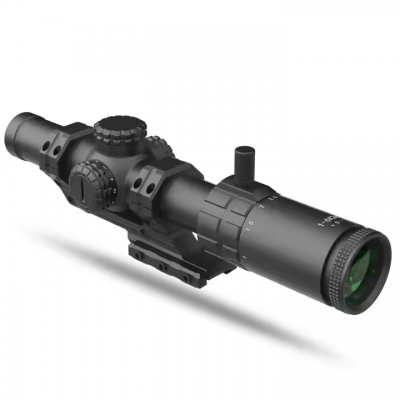 Testermeter-BOO004 1-6X24 SF First Focal Plane 30mm Tube Etched Glass Illuminated Scope Sight With 22MM Aluminum Tactical Scope Mount