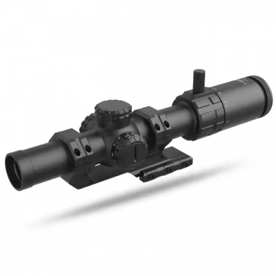 Testermeter-BOO004 1-6X24 SF First Focal Plane 30mm Tube Etched Glass Illuminated Scope Sight With 22MM Aluminum Tactical Scope Mount